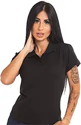 Kit 2 Camisas Polo Femininas Camiseta Gola Piquet