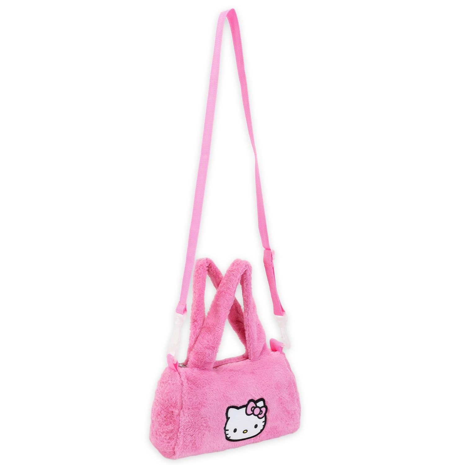 Hello Kitty Duffle Bag Set for Kids - Bundle with Cute Sanrio Luggage Carry On Suitcase Bag, Water Bottle, Stickers, and More | Sanrio Hello Kitty Travel Luggage Set