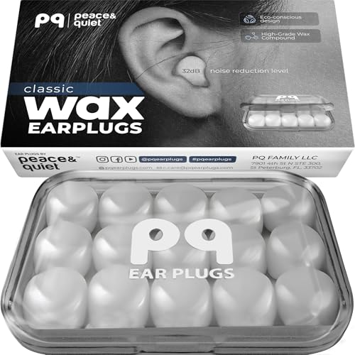 Peace&Quiet PQ Wax Ear Plugs for Sleeping, Swimming - 15
