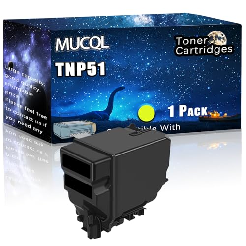 MUCQL TNP51 Compatible Toner Cartridges Replacement for Konica Minolta High Yield Compatible bizhub C3110 Printers, Meet Printing Needs (1 Pack Yellow)