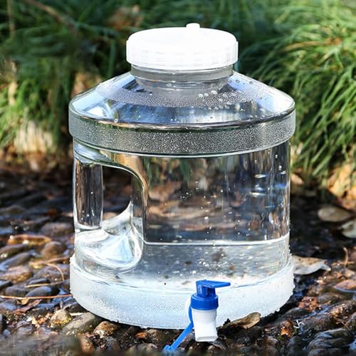 Récipient d'eau 7,5L avec robinet pour résoudre le manque d'eau en camping - 7