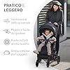 KikkaBoo Passeggino Leggero da Viaggio URBAN, 0+ Mesi fino 22 kg, Pieghevole Automatico, Compatto, Schienale Reclinabile, Sospensioni su Tutte le Ruote, Verde