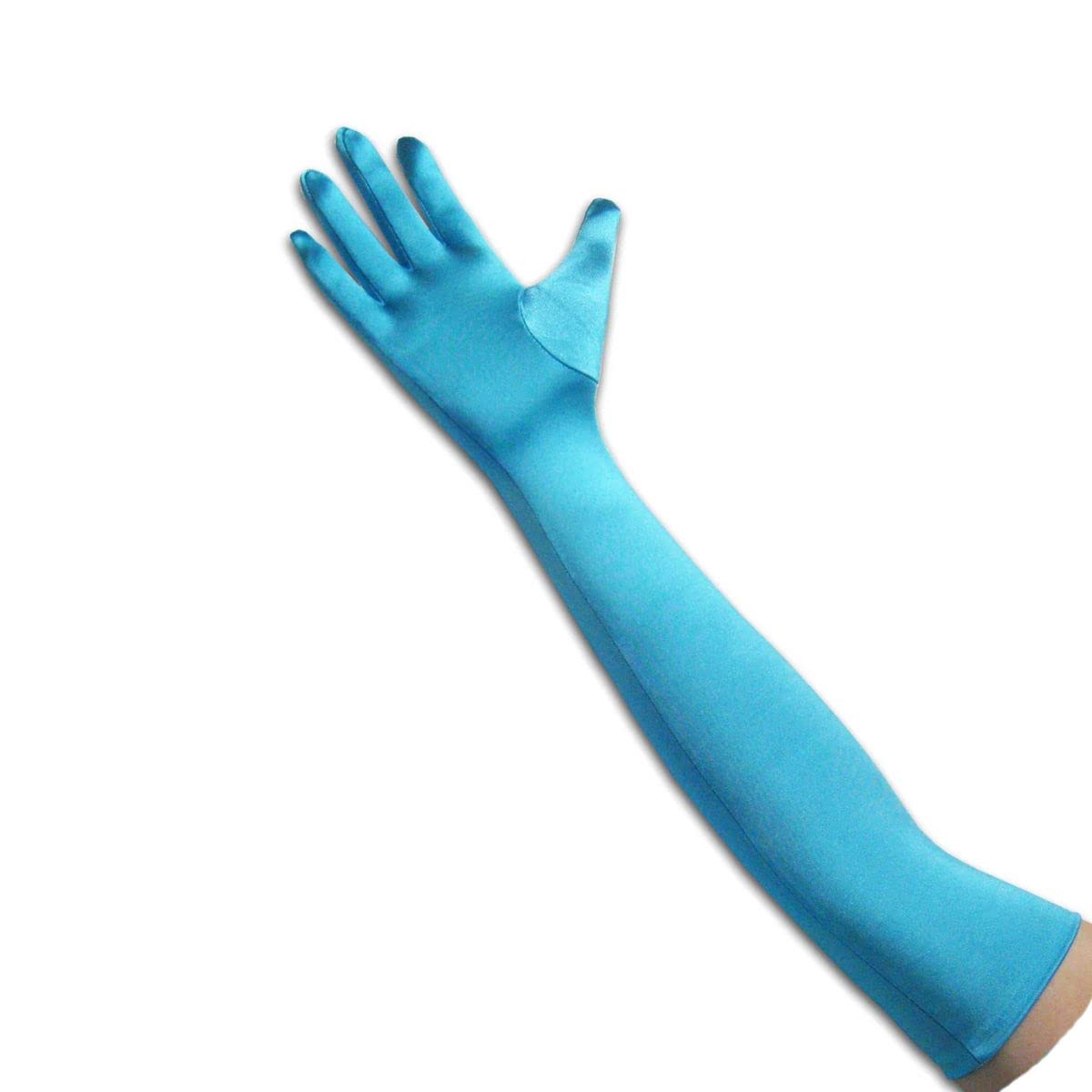Tapp Collections Klassische Satin-Handschuhe für Erwachsene, lang, Oper-/Ellenbogen-/Handgelenklänge (linkes und rechtes Paar), (L) 55,9 cm /