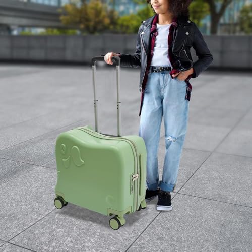 Valise à roulettes en caoutchouc ABS PC bagage cabine robuste pour enfant