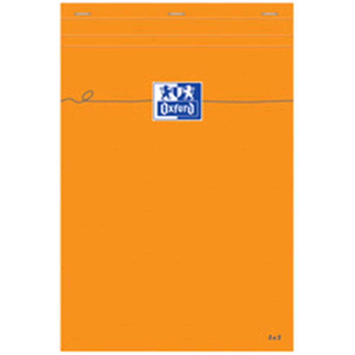 Oxford Schreibblock A4 + Papier, überfälzt, mit Deckel, Orange