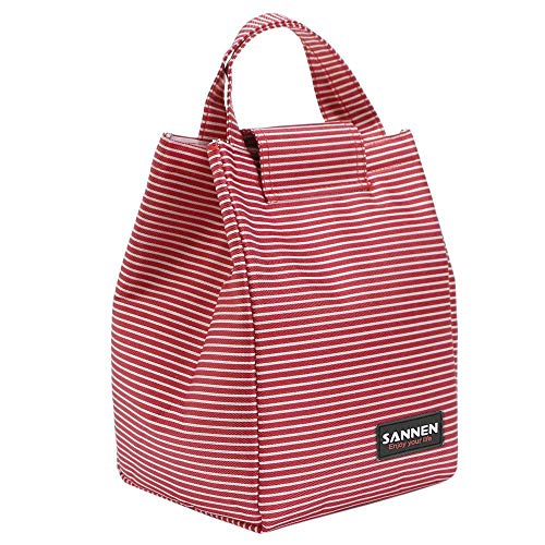 SAMERIO Mittagessen-Taschen-Tasche Mittagessen-Organisator-Mittagessen-Tasche für Frauen Perfec Mittagessen-Halter-Mittagessen Containert für Arbeit Büro-Kind-Mädchen-Schule im Freien BBQ(RED-TW) Cover