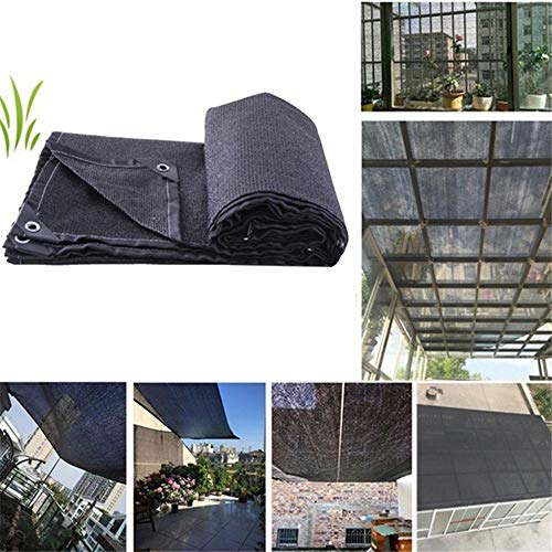 CHUDAN Toldo de planta sombreado sombrinha de proteção solar anti-UV toldo de cobertura de estufa, 85 % de taxa de sombreado preto para exteriores, pátio, festa, jardim, 2 * 2 m