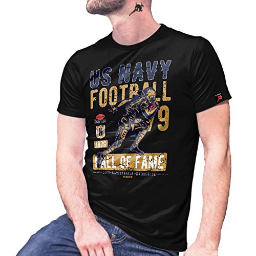 T-shirt US Navy Football grande taille 3XL noir Marine Corps