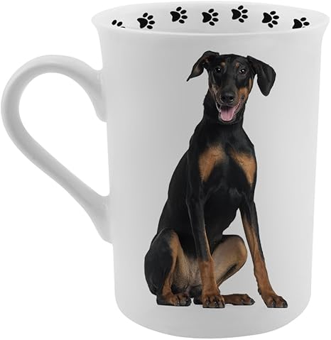 doberman coffee mug