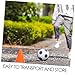 ARTIBETTER 8pcs Soccer Training Cones High Visibility Orange Agility Markers for Sports Traffic Control Outdoor Drills Weighted Base for Stability All Conditions