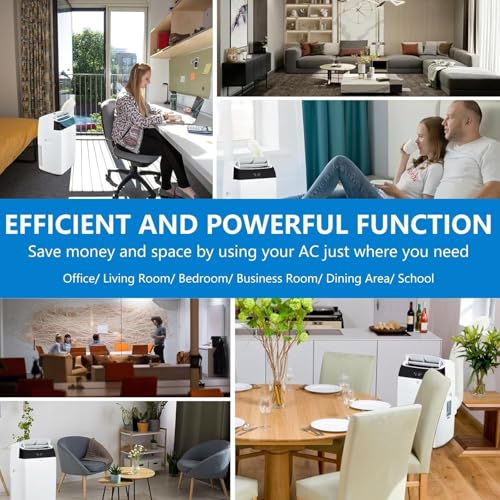 Image of 14,000 BTU Portable AC,3-in-1 Cooling /Dehumidifying /Circulation System for 750 Sq.Ft Spaces,3-Speed, Auto Oscillation & 24H Smart Climate Scheduler,Living Room, Office & Commercial Installations