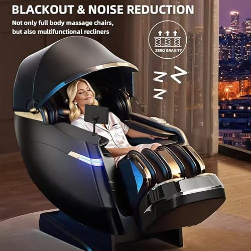 Massage Chair Full Body and Recliner, Zero Gravity Rest Cabin with Sleep Hood-Shiatsu Roller Airbag Heating, Body Scan SL Track Recliner, Relax for Home Office Use Gift for Women & Men - Image 3