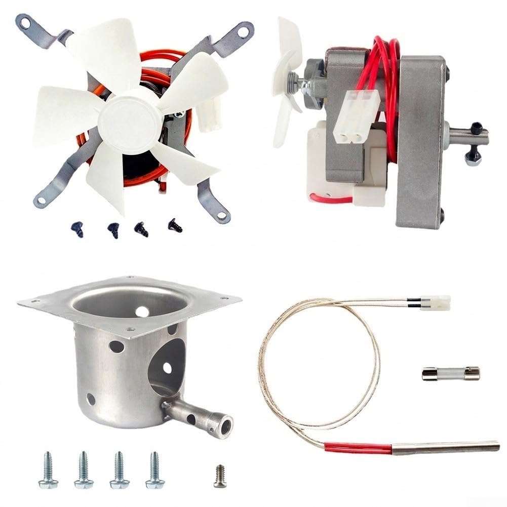 4-tlg. Grill-Set Motor Lüfter Feuertopf Zünder