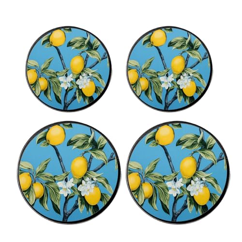 Wolf Howling At The Full Moon Picture Set of 4 Stove Burner Covers - Premium Round Electric Stove Range Protectors,8 IN & 10 IN