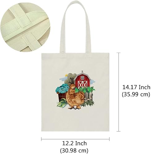 Vista 123 de WIRESTER Bolsa de lona reutilizable para mujeres y niñas, bolsa de compras de comestibles, bolsa de hombro, bolsa de viaje, animal de perro y gato