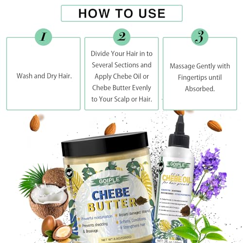 Chebe Butter for Hair Growth Chebe Hair Growth Butter for Thickening and Deep Moisturization - Image 6