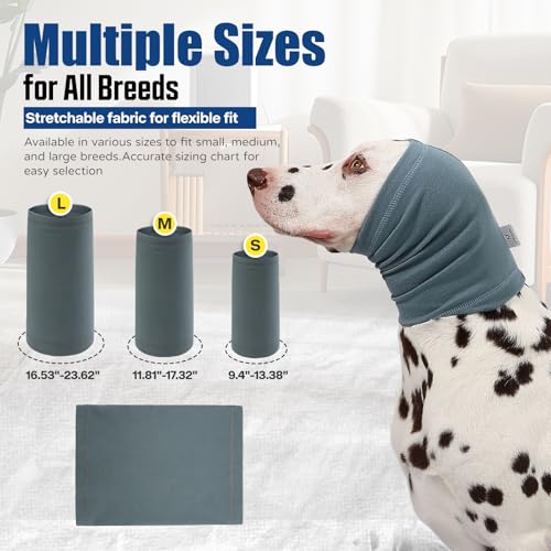 Image of Dog Calming Hoodie Quiet Head Cover Sleeves Anxiety Relief /Noise Protection - Grooming - Thunder - Fireworks
