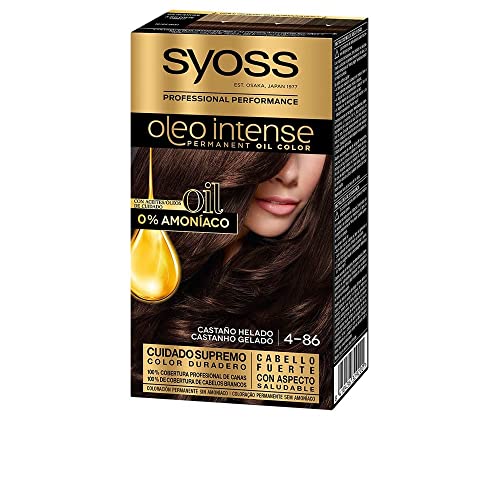 Syoss Oleo Intense - Tono 4-86 Castaño Helado – Coloración...