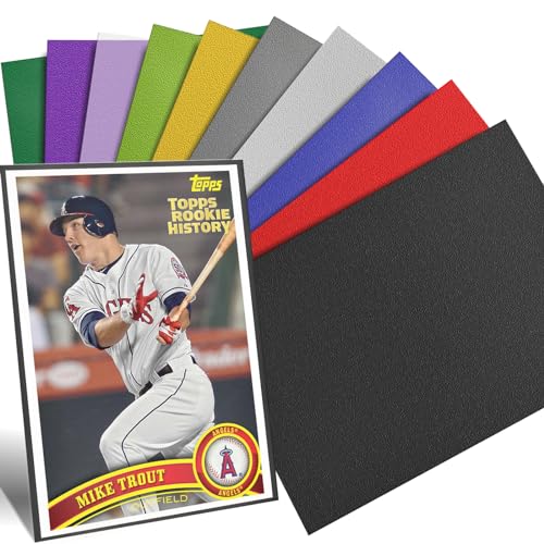 VKshop 1000pcs Matte Trading Card Sleeves Protector for Sports Card Sleeves and Toploader Card Sleeves Fit for Collectable Gaming Cards(Colours,66 * 91mm)