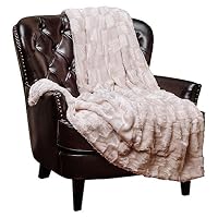 Chanasya Baumwoll-Decke Mit Quasten – Weich, Gemütlich, 127x165 Cm Für Sofa & Bett