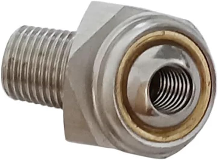 Stainless Steel SS304 CNC Lathe Tool Tower Spray Water Cooling Adjustable High Pressure Coolant Nozzle Base(M8x1.0-M6)