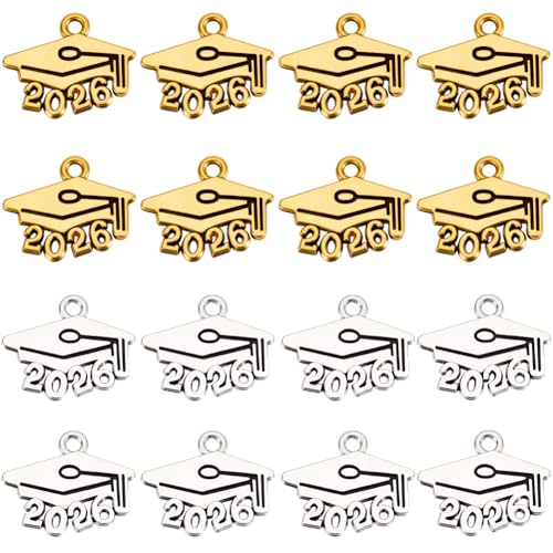 Ampiamente utilizzato:i nostri ciondoli da 2026 grado sono ampiamente utilizzati negli orecchini fai da te, accessori per la laurea, charm bracciali, cerniere, Portachiavi, catene maglione, cavigliere, accessori decorativi per telefoni cellulari e altri gioielli e oggetti artigianali, sono anche regali premurosi per la famiglia, amici, compagni di classe e insegnanti