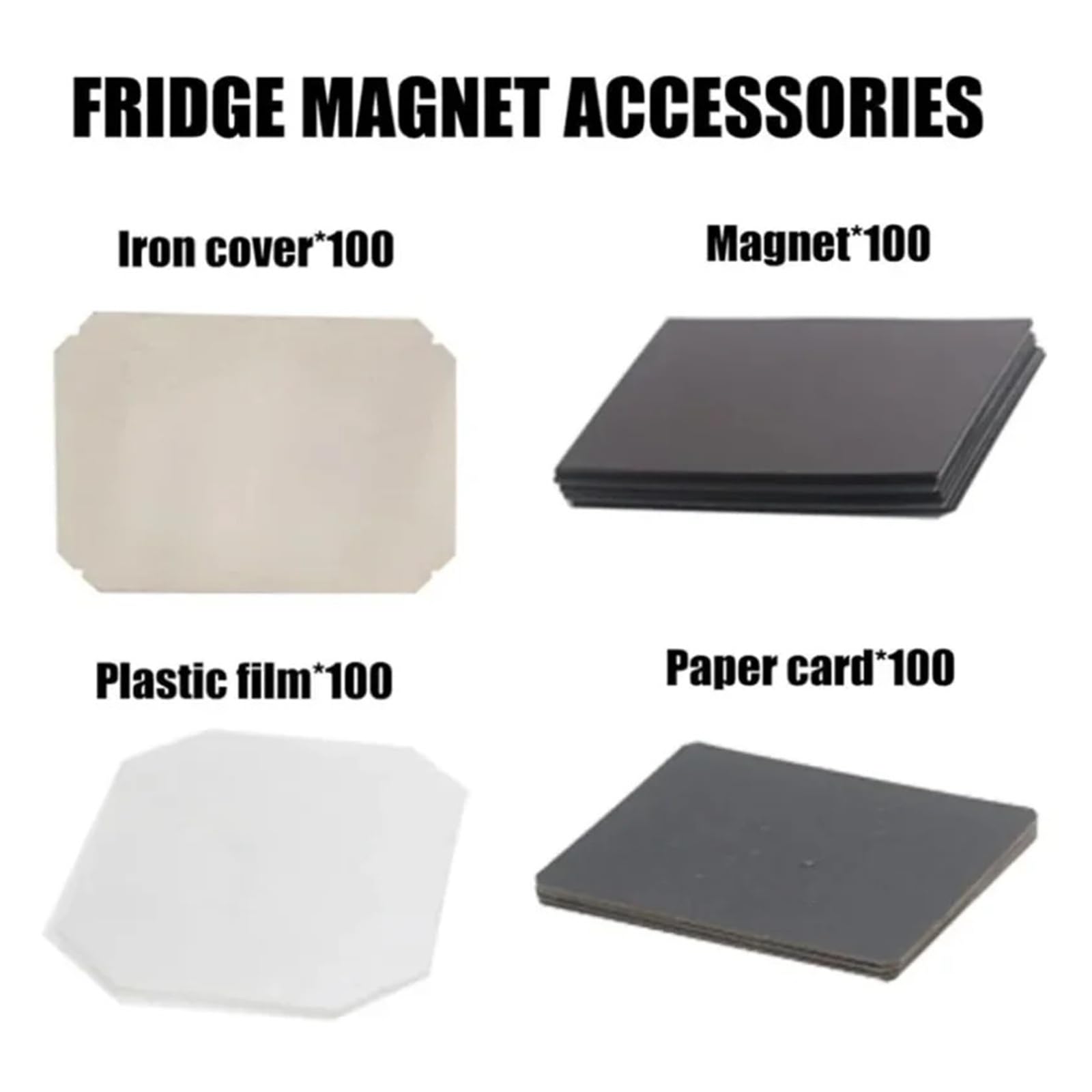 Maszyna do robienia magnesów na zdjęcia 80x53mm/90x65mm Zestaw do samodzielnego wykonania kwadratowych magnesów na lodówkę, czarny Zgodny(80x53set)