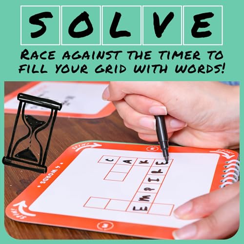 Cross Spin Crossword juego de mesa para 2-6 jugadores miniatura 5