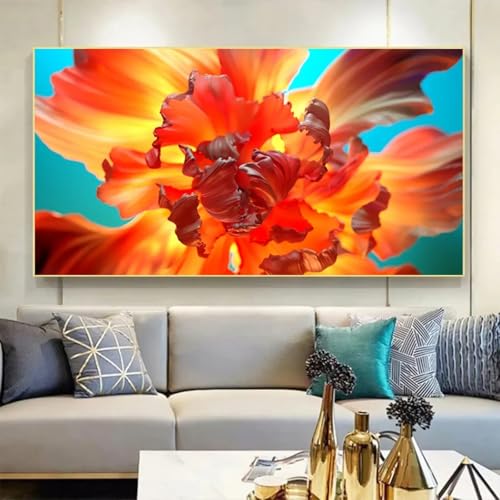 Toile fleurs jaunes 40x80cm pour réveiller un mur blanc triste