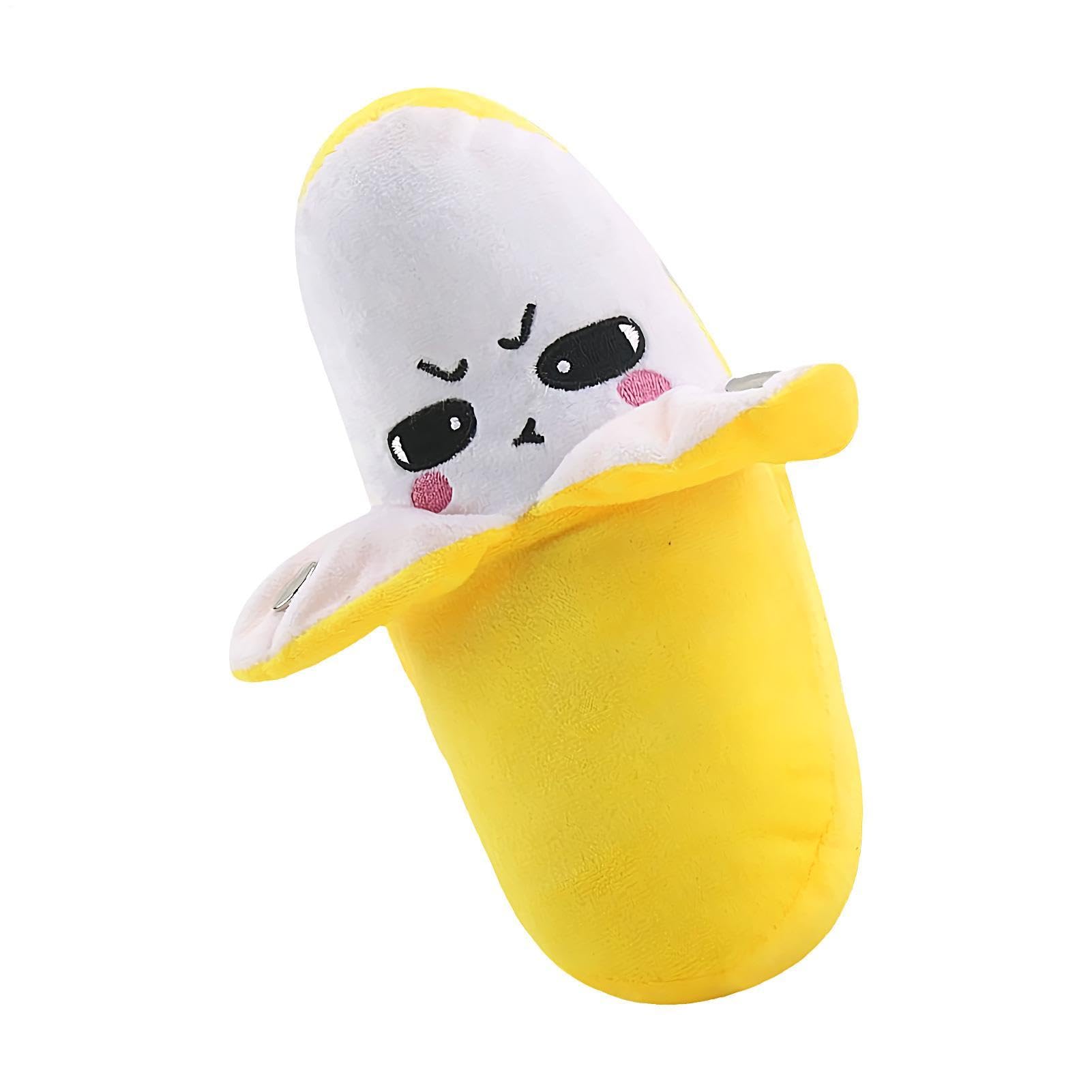 Melody Peel - Stuffed Banana Musical Toy, Touch-Sensor Interactive Plush, Creative Piano Keyboard Figure, Soft Electronic Hardware, Nursery Supplies, Musical Banana for Kids Birthday Party Yellow