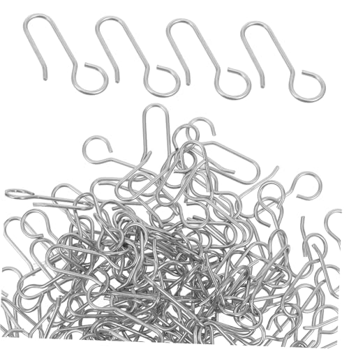UKCOCO 120piezas Ganchos para Cortinas De Riel Accesorios para Colgar Cortinas y Drapeados Ganchos con Forma Resistentes y Fáciles De Instalar para Sustitución Diaria