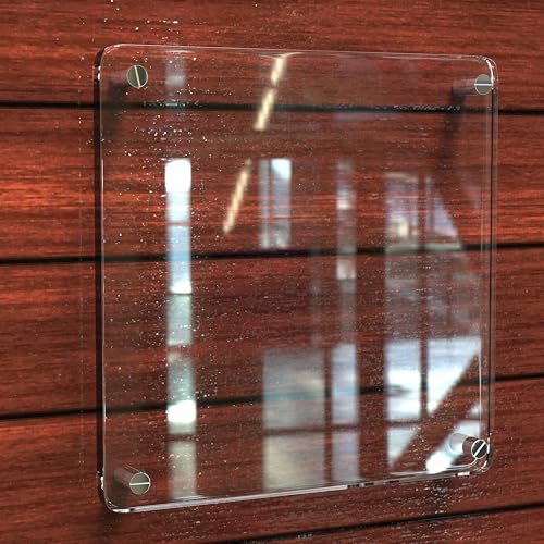 Image of Pelopy 12 Pcs Sign Standoff Screws Advertising Screws Stainless Steel Wall Standoff Mounts Glass Acrylic Nail (1 x 1-5 /8 Inch)