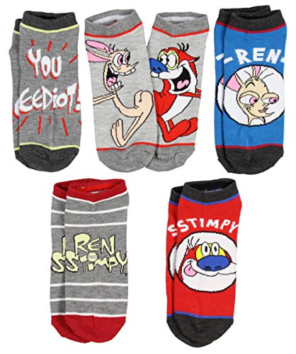 Nickelodeon Ren and Stimpy Cartoon Character Ankle No Show Socks For Men Women Nickelodeon Ren and Stimpy Cartoon Character Ankle No Show Socks For Men Women