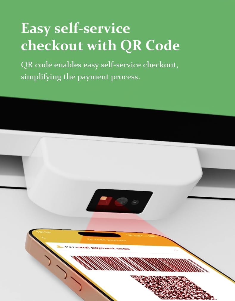 Portable Payment Terminal Self Service Kiosk, Digital Signage Display, FHD 21.5'' Touch-screen, for Fast Food Restaurant/Self-Ordering/Advertising/Beauty/Retail Store/Cafe/Bar(21.5'', Tabletop)