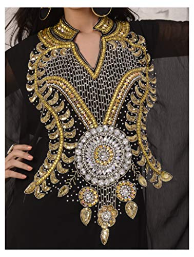 KoC Women's Kaftan Maxi Dress Farasha Caftan KFTN116-White4