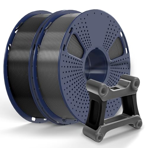 Image of PETG Filament 1.75mm - 2kg(4.4lbs) Elite PETG 3D Printer Filament, 1.75mm Dimensional Accuracy + /- 0.02mm, Black + Grey SUNLU PETG Bundle
