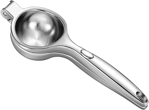 Exprimidor de limón de acero inoxidable resistente  Exprimidor manual de cítricos para limones, limas y naranjas pequeñas  Prensa ergonómica de una