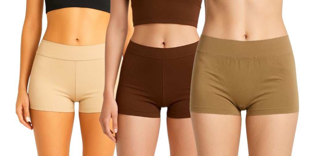 Stretchable Shorts Combo for Women | Soft Breathable Fabric | High Waist Body Fit Shorts, Gym & Yoga | Pack of 3-picture-48
