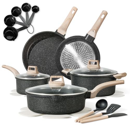 CAROTE Nonstick Cookware Sets, Pots and Pans Set...