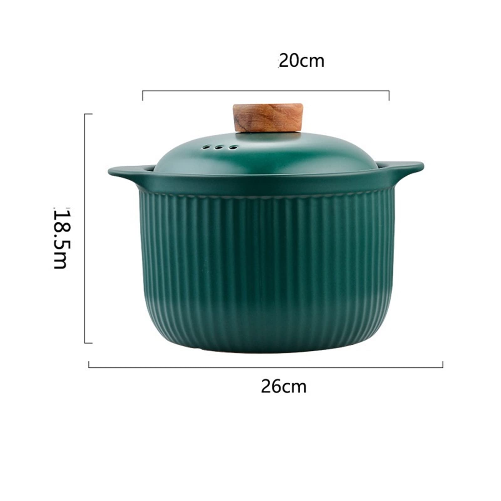 Garnek ceramiczny do gotowania zupy pomarańczowo-zielony okrągły kuchenka gazowa patelnia do smażenia zupy artykuły gospodarstwa domowego