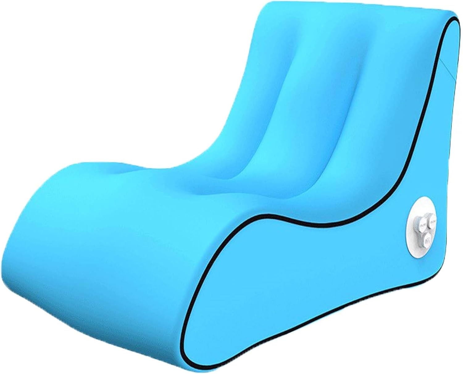 Single Size Inflatable Couch,Nylon Inflatable Sofa Chair for Adults,Foldable Lounger,Portable Air Sofa for Indoor Living/Tent Camping/Outdoor Activities,Water Resistance,Fold & Store (Dark Blue)