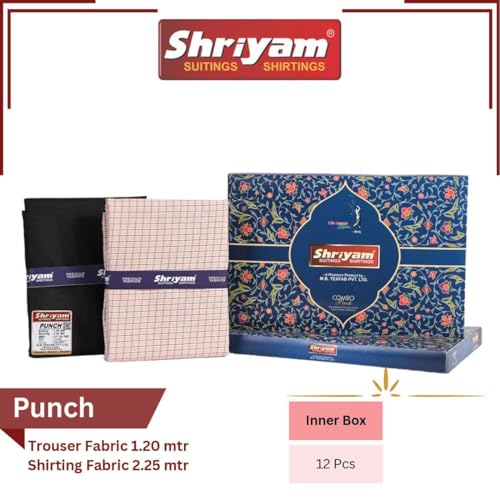 Image of Unstitched Plain Shirt and Trouser Fabric Combo Gift set - Cotton Blend Material - 2.25m Shirt Cloth - 1.20m Pant Cloth