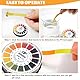 Universal-Teststreifen, 4 Stück Rund PH -Testpapier, PH Alkaline Acid Indicator Paper, PH Teststreifen Messung Vollbereich 0-14 Lackmuspapier für Säuretest Indikatorstreifen, Leicht zu Lesen