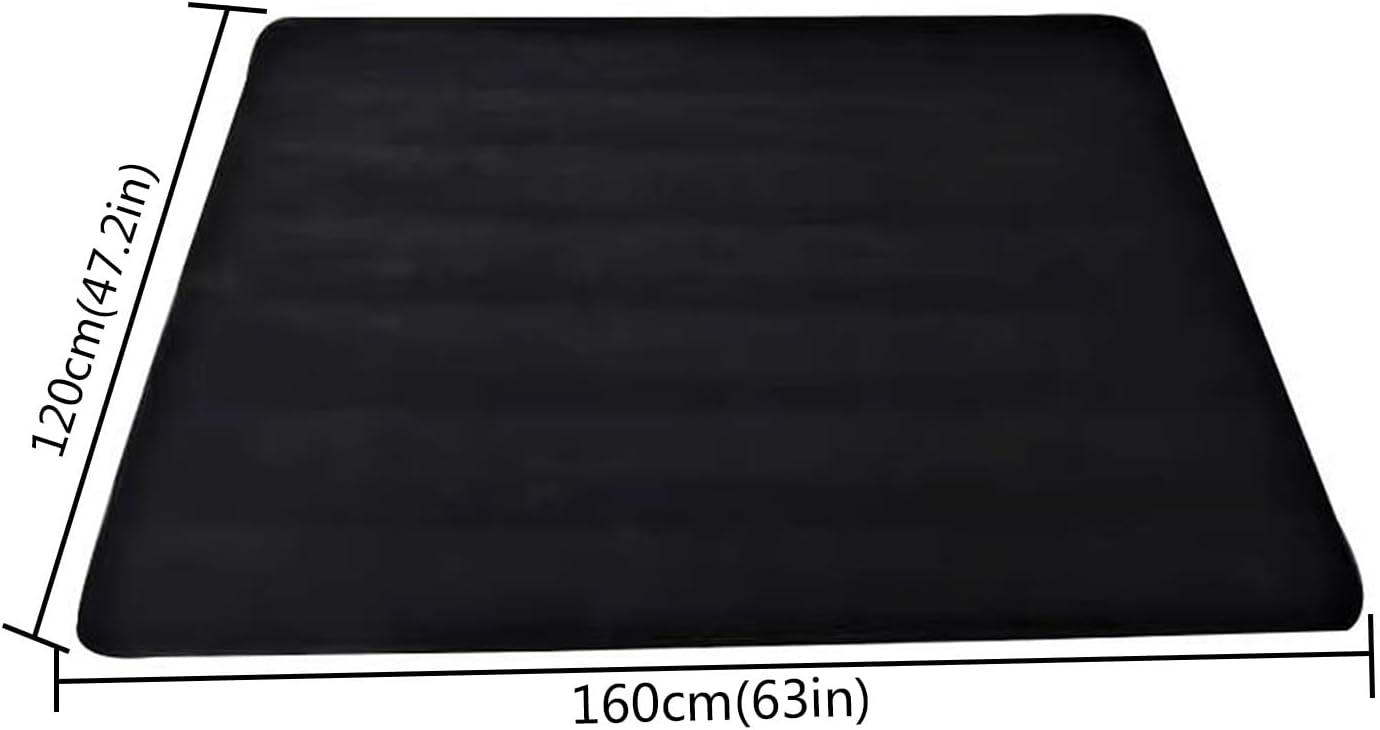 Drum Rugs Non-Slip Blanket,Drum Rug Outdoor Indoor,Drum Set Carpet Electrical Drum Mat with Non-Slip Grip Bottom,Soundproof Rug for Piano,Guitar,Record Room(Size:160×120cm,Color:Black)