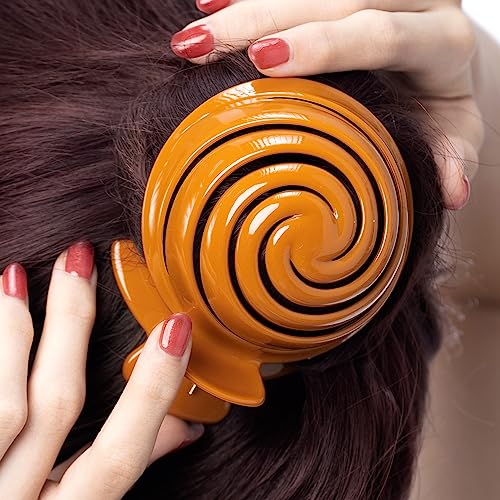 Pinza para cabello RC ROCHE juego 6 pzas marrón miniatura 3