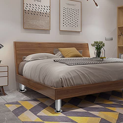 Gittcoll 4 Pcs Adjustable Stainless Steel Furniture Legs Metal Thicken Table Chair Replacement Diy Legs With Protective Rubber Pad For Cabinet Cupboard Sofa Couch Bookcase (12Cm, Silver) (J020) #TOP2