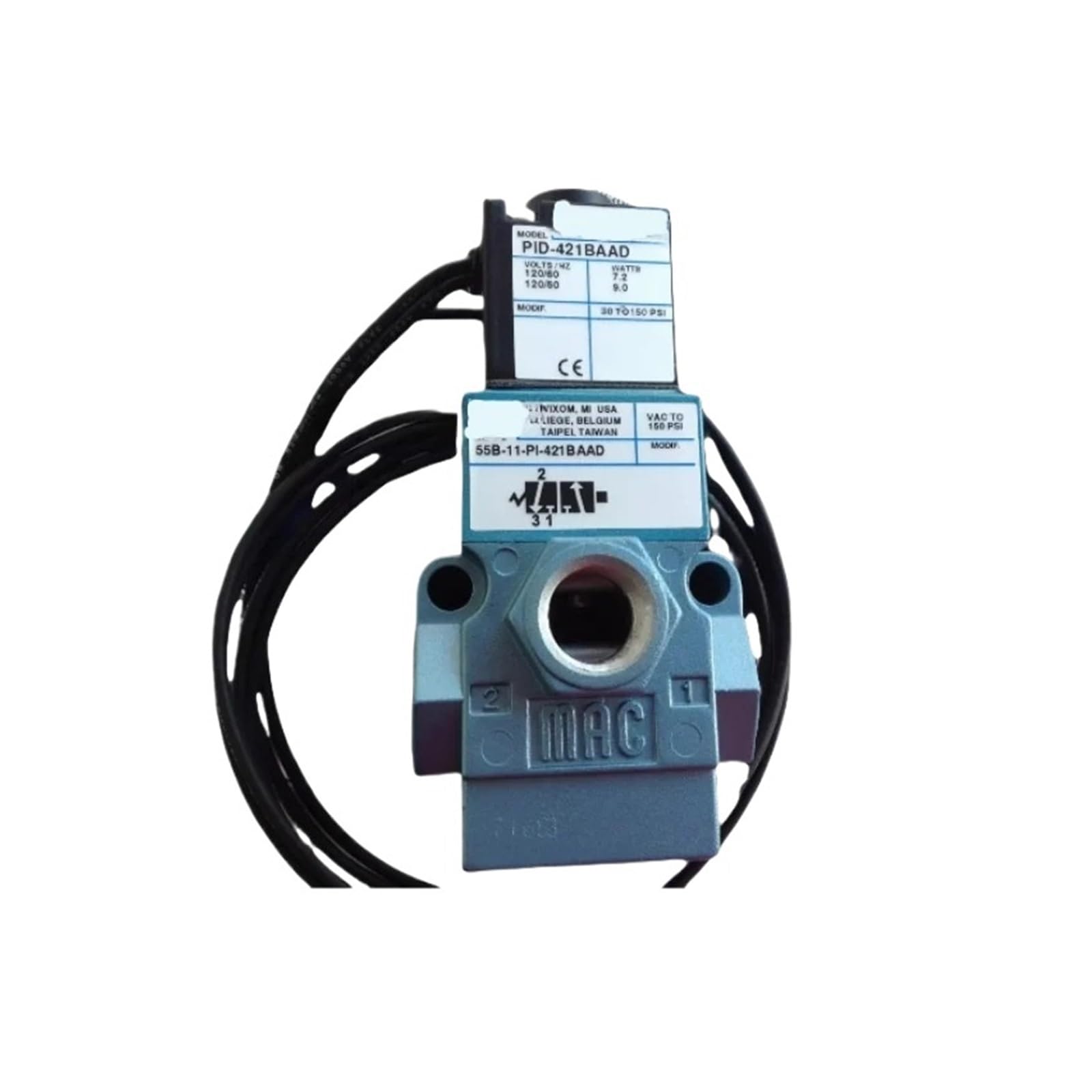 Électrovanne 55B-11-PI-421BAAD de contrôle pneumatique industriel