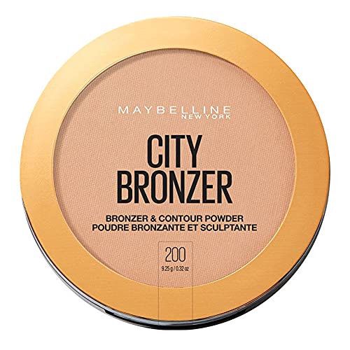 Maybelline New York City Bronzer Powder Makeup, Bronzer and Contour Powder, 200, 0.32 oz.