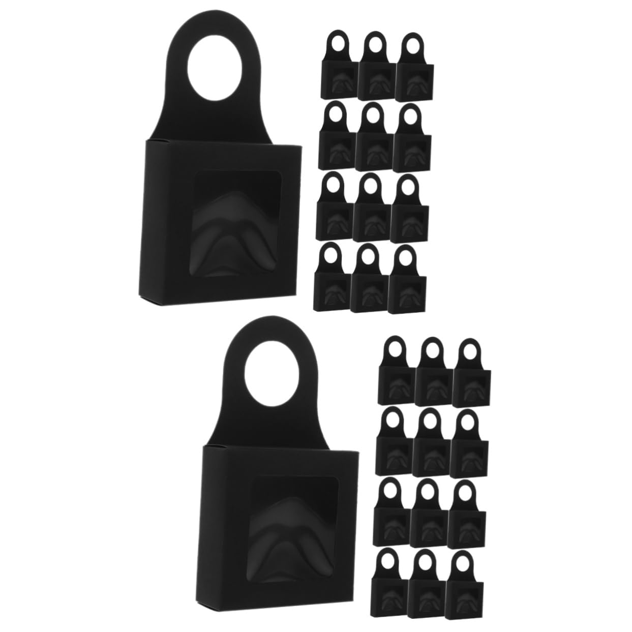 TOPBATHY 2 Set Confezione di Vino Rosso Imballaggio Bottiglie Vino Confezioni per Bottiglie di Vino Scatole per Bottiglie di Vino Fornitura di Vino Carta Kraft Black 20 Pezzi * 2