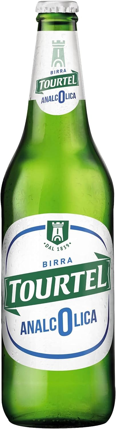 24x BIRRA Tourtel 0.0% Birra Analcolica, alkoholfrei Flasche Bier 0% Alk. 0,33l Flasche + Italian Gourmet polpa 400g